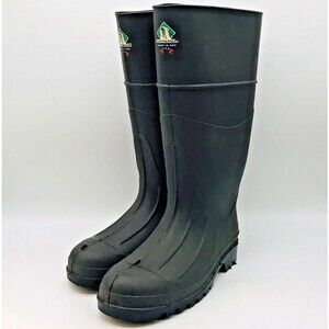 Northerner Waterproof Rubber Rain Boots Men 6 Women 8 Brown Chore Farm USA Made